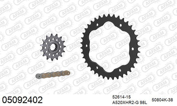 Ducati 1098 R 2008-2009 - AFAM XS-ring Hyper reinforced Chain & Steel Sprocket Kit, 520 conversion PCD3 - 05092402 - P3 Tuning