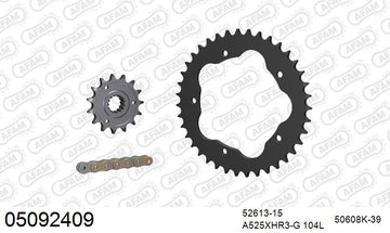 Ducati Monster 1100 Evo 2011-2013 - AFAM XS-ring Hyper reinforced Chain & Steel Sprocket Kit, 525 conversion PCD2 - 05092409 - P3 Tuning