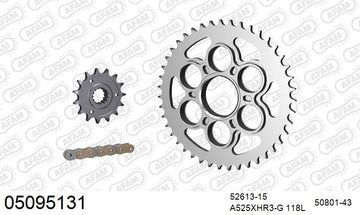 Ducati Diavel 1200 2012 - AFAM XS-ring Hyper reinforced Chain & Steel Sprocket Kit, 525 (OE Pitch) - 05095131 - P3 Tuning