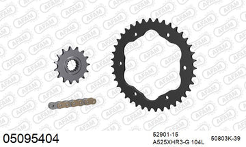 Ducati 1199 Panigale 2012-2014 - AFAM XS-ring Hyper reinforced Chain & Steel Sprocket Kit, 525 conversion PCD4 - 05095404 - P3 Tuning