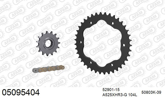 Ducati 1299 Panigale 2015-2016 - AFAM XS-ring Hyper reinforced Chain & Steel Sprocket Kit, 525 conversion PCD4 - 05095404 - P3 Tuning