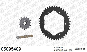 Ducati Monster 1200 / S 2016 - AFAM XS-ring Hyper reinforced Chain & Steel Sprocket Kit, 525 conversion PCD4 - 05095409 - P3 Tuning
