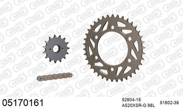 Ducati Monster 750 1996-1998 - AFAM XS-ring Extra Reinforced Chain & Alu Sprocket Kit, 520 (OE Pitch) - 05170161 - P3 Tuning