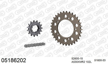 Ducati 900 Replica 1979 - AFAM XS-ring Extra Reinforced Chain & Alu Sprocket Kit, 530 conversion - 05186202 - P3 Tuning