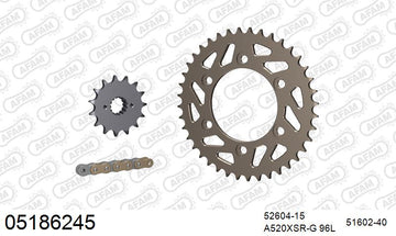 Ducati 900 SS 1998-2002 - AFAM XS-ring Extra Reinforced Chain & Alu Sprocket Kit, 520 (OE Pitch) - 05186245 - P3 Tuning