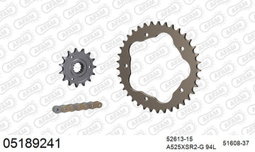 Ducati 998 R 2002-2003 - AFAM XS-ring super reinforced Chain & Alu Sprocket Kit, 525 conversion PCD1 - 05189241 - P3 Tuning
