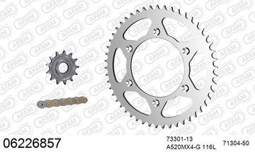 KTM 300 XC 2008-2018 - AFAM MX Racing GP Chain & Steel Sprocket Kit, 520 (OE Pitch) - 06226857 - P3 Tuning
