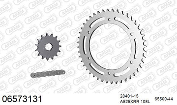 Hyosung GT650 2004-2018 - AFAM XS-ring Extra Reinforced Chain & Steel Sprocket Kit, 525 (OE Pitch) - 06573131 - P3 Tuning