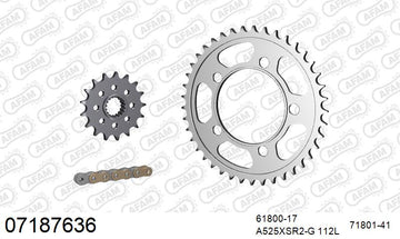 KTM Supermoto 950 2008-2018 - AFAM XS-ring super reinforced Chain & Steel Sprocket Kit, 525 (OE Pitch) - 07187636 - P3 Tuning
