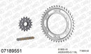 KTM 990 Adventure / R 2006-2012 - AFAM XS-ring Hyper reinforced Chain & Steel Sprocket Kit, 525 (OE Pitch) - 07189551 - P3 Tuning