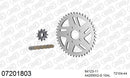 KTM 50 SX 2005 - AFAM MX Racing Chain & Alu Sprocket Kit, 420 conversion - 07201803 - P3 Tuning
