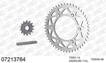 KTM EXC-GS 200 2000-2002 - AFAM Xs-Ring Reinforced Plus Chain & Alu Sprocket Kit, 520 (OE Pitch) - 07213764 - P3 Tuning