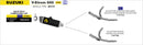 Suzuki V-STROM 650 Race-Tech aluminium "Dark" silencer with carby end cap-3