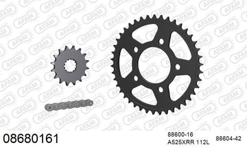 Triumph Speedmaster (800cc) 2003-2005 - AFAM XS-ring Extra Reinforced Chain & Steel Sprocket Kit, 525 (OE Pitch) - 08680161 - P3 Tuning