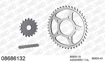 Triumph Adventurer (900cc) 1998 - AFAM XS-ring Extra Reinforced Chain & Steel Sprocket Kit, 530 (OE Pitch) - 08686132 - P3 Tuning