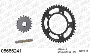 Triumph Daytona 955i 2001 - AFAM XS-ring Extra Reinforced Chain & Steel Sprocket Kit, 530 (OE Pitch) - 08686241 - P3 Tuning