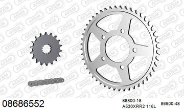 Triumph Tiger 900 (955cc) 1999 - AFAM XS-ring Extra Reinforced Chain & Steel Sprocket Kit, 530 (OE Pitch) - 08686552 - P3 Tuning