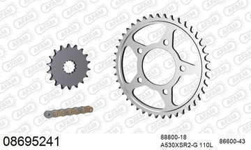 Triumph Daytona 1200 1994-1998 - AFAM XS-ring super reinforced Chain & Steel Sprocket Kit, 530 (OE Pitch) - 08695241 - P3 Tuning