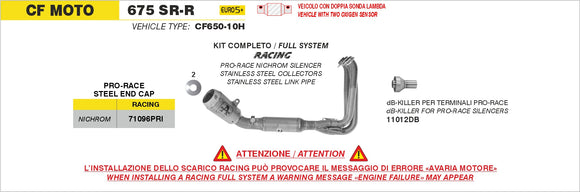 CF Moto 675 SR-R dB-Killer for Pro-Race silencer