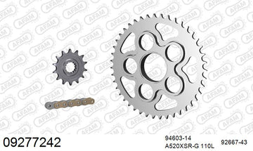 MV Agusta F-4 750 [F4] 2002 - AFAM XS-ring Extra Reinforced Chain & Steel Sprocket Kit, 520 (OE Pitch) - 09277242 - P3 Tuning