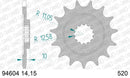 MV Agusta F-4 750 [F4] 2003-2004 - AFAM XS-ring Extra Reinforced Chain & Steel Sprocket Kit, 520 (OE Pitch) - 09277243 - P3 Tuning