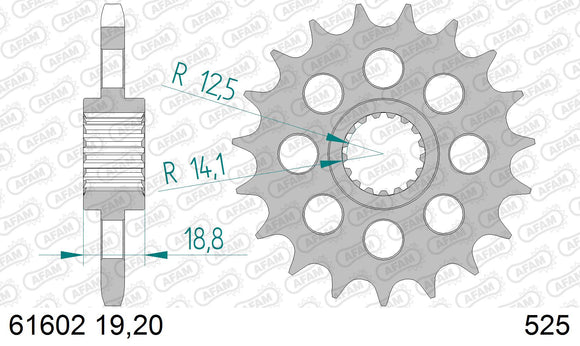 BMW F800R 2009-2014 - AFAM XS-ring Extra Reinforced Chain & Steel Sprocket Kit, 525 (OE Pitch) - 09280131 - P3 Tuning
