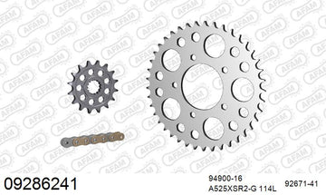 Benelli Tornado TRE (900cc) 2004-2006 - AFAM XS-ring super reinforced Chain & Steel Sprocket Kit, 525 (OE Pitch) - 09286241 - P3 Tuning
