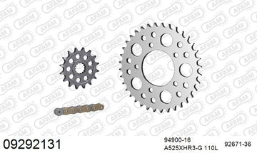 Benelli Tornado TRE 1130 2006-2010 - AFAM XS-ring Hyper reinforced Chain & Steel Sprocket Kit, 525 (OE Pitch) - 09292131 - P3 Tuning