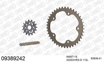 MV Agusta F-4 1000 [F4] 2011-2012 - AFAM XS-ring Hyper reinforced Chain & Alu Sprocket Kit, 525 (OE Pitch) - 09389242 - P3 Tuning