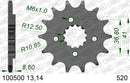 Polaris Predator ATV (500cc) 2005-2007 - AFAM MX reinforced Chain & Steel Sprocket Kit, 520 (OE Pitch) - 09859904B - P3 Tuning