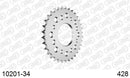 Honda CG 125 Titan W,X,Y,1,2,3 1998-2003 - AFAM Rear Sprocket, 428 (OE Pitch), Steel - 34T, 112 links reqd - 10201-34 - P3 Tuning