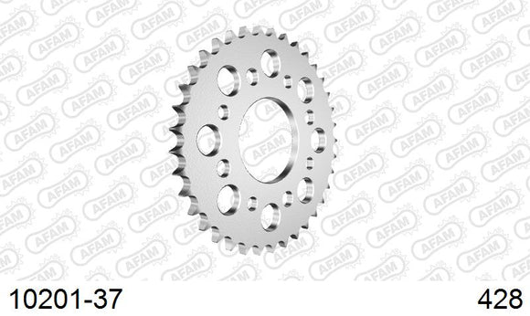 Honda EZ 90 1991-1995 - AFAM Rear Sprocket, 428 (OE Pitch), Steel - 37T, 102 links reqd - 10201-37 - P3 Tuning