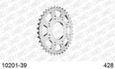 Honda CB 125 S3,S3,S3,S3,S3,S3,S3,S3 1976-1983 - AFAM Rear Sprocket, 428 (OE Pitch), Steel - 39T, 104 links reqd - 10201-39 - P3 Tuning