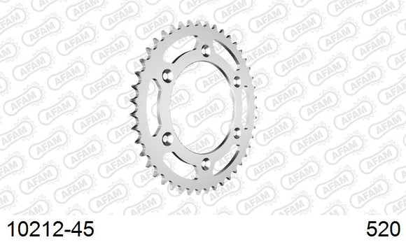 Honda XR200R / 250 R 1996-2003 - AFAM Rear Sprocket, 520 (OE Pitch), Steel - 45T, 106 links reqd - 10212-45 - P3 Tuning