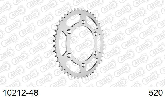Honda CR250 1996-2000 - AFAM Rear Sprocket, 520 (OE Pitch), Steel - 48T, 114 links reqd - 10212-48 - P3 Tuning