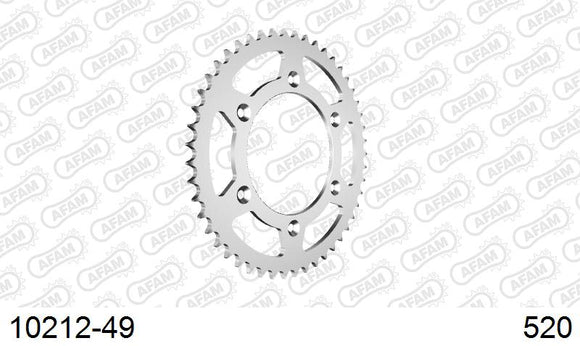 Honda CR500 1992-2001 - AFAM Rear Sprocket, 520 (OE Pitch), Steel - 49T (orig size) - 10212-49 - P3 Tuning