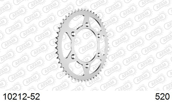 Honda CR250 1996-2000 - AFAM Rear Sprocket, 520 (OE Pitch), Steel - 52T, 116 links reqd - 10212-52 - P3 Tuning