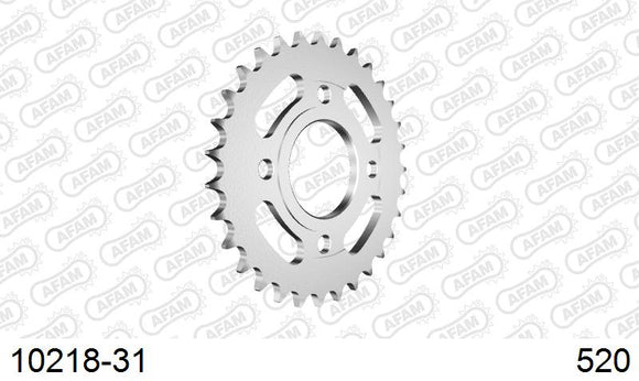 Honda CMX 250 C T,V,W,X,Y 1996-2000 - AFAM Rear Sprocket, 520 (OE Pitch), Steel - 31T (orig size) - 10218-31 - P3 Tuning