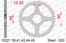 KTM 125 Duke 2011-2013 - AFAM Rear Sprocket, 520 (OE Pitch), Steel - 45T (orig size) - 10221-45 - P3 Tuning