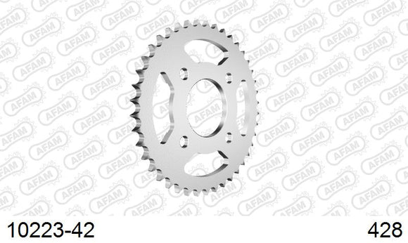 Honda CBR 150 2006-2012 - AFAM Rear Sprocket, 428 (OE Pitch), Steel - 42T (orig size) - 10223-42 - P3 Tuning