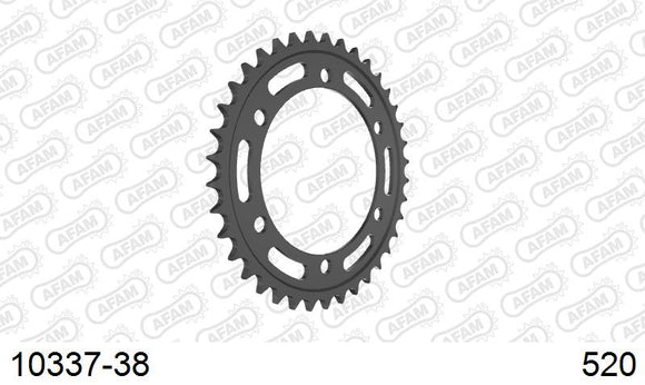 Honda CB 300 FA ABS F,G,J,K 2015-2019 - AFAM Rear Sprocket, 520 (OE Pitch), Steel - 38T, 110 links reqd - 10337-38 - P3 Tuning