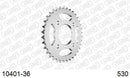 Honda CB360 1975-1975 - AFAM Rear Sprocket, 530 (OE Pitch), Steel - 36T (orig size) - 10401-36 - P3 Tuning