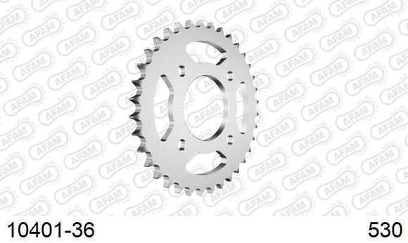 Honda CJ250 1976-1977 - AFAM Rear Sprocket, 530 (OE Pitch), Steel - 36T, 100 links reqd - 10401-36 - P3 Tuning