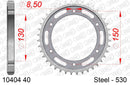 Honda VFR400RR [NC24] 1985-1986 - AFAM Rear Sprocket, 530 (OE Pitch), Steel - 40T (orig size) - 10404-40 - P3 Tuning