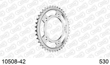 Honda CBR900RR Fireblade 1992-1995 - AFAM Rear Sprocket, 530 (OE Pitch), Steel - 42T (orig size) - 10508-42 - P3 Tuning