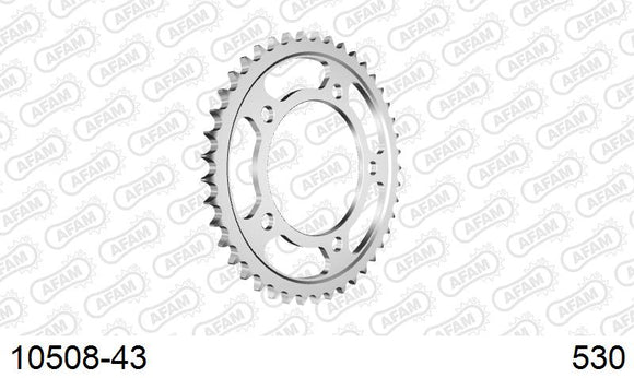 Honda CB 1300 DC X4 V,W,X,Y 1997-2000 - AFAM Rear Sprocket, 530 (OE Pitch), Steel - 43T, 124 links reqd - 10508-43 - P3 Tuning