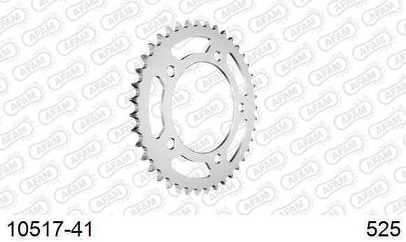 Honda CBF500N 2004-2007 - AFAM Rear Sprocket, 525 (OE Pitch), Steel - 41T (orig size) - 10517-41 - P3 Tuning