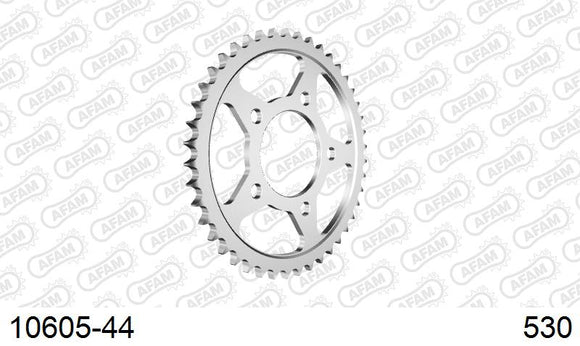 Honda CB1000F 1993-1997 - AFAM Rear Sprocket, 530 (OE Pitch), Steel - 44T, 118 links reqd - 10605-44 - P3 Tuning