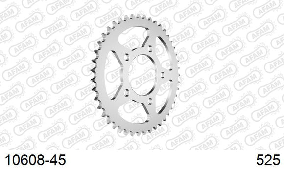 Honda XRV 750 Africa Twin 1990-1992 - AFAM Rear Sprocket, 525 (OE Pitch), Steel - 45T, 124 links reqd - 10608-45 - P3 Tuning