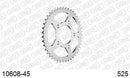 Honda XRV 750 Africa Twin 1993-1995 - AFAM Rear Sprocket, 525 (OE Pitch), Steel - 45T (orig size) - 10608-45 - P3 Tuning